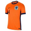 Holland Virgil 4 Fodboldtrøjer Hjemme EM 2024 Kort ærmer